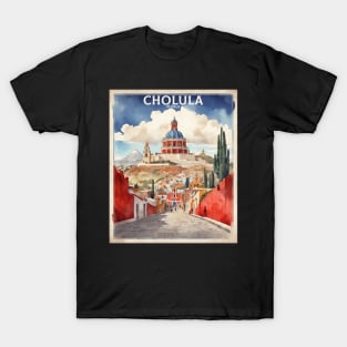 Cholula Puebla Mexico Vintage Tourism Travel T-Shirt